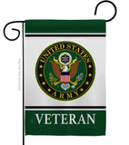 Army Veteran - Military Americana Vertical Impressions Decorative Flags HG170043 Made In USA