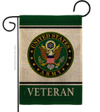 Army Veteran - Military Americana Vertical Impressions Decorative Flags HG170043 Made In USA