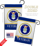 Air Force Veteran - Military Americana Vertical Impressions Decorative Flags HG170044 Made In USA