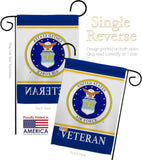 Air Force Veteran - Military Americana Vertical Impressions Decorative Flags HG170044 Made In USA