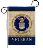 Air Force Veteran - Military Americana Vertical Impressions Decorative Flags HG170044 Made In USA