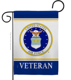 Air Force Veteran - Military Americana Vertical Impressions Decorative Flags HG170044 Made In USA