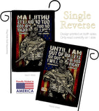 Out Of Bullets - Military Americana Vertical Impressions Decorative Flags HG183070 Made In USA