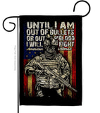 Out Of Bullets - Military Americana Vertical Impressions Decorative Flags HG183070 Made In USA