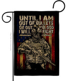 Out Of Bullets - Military Americana Vertical Impressions Decorative Flags HG183070 Made In USA
