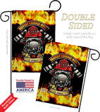 Bravery Firefighter - Military Americana Vertical Impressions Decorative Flags HG183071 Made In USA