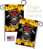 Bravery Firefighter - Military Americana Vertical Impressions Decorative Flags HG183071 Made In USA