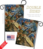 The War Years - Military Americana Vertical Impressions Decorative Flags HG192077 Made In USA