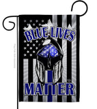 Blue Lives Matter - Military Americana Vertical Impressions Decorative Flags HG192286 Made In USA