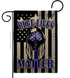 Blue Lives Matter - Military Americana Vertical Impressions Decorative Flags HG192286 Made In USA