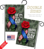 Happy Veterans Day - Military Americana Vertical Impressions Decorative Flags HG192332 Made In USA