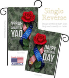 Happy Veterans Day - Military Americana Vertical Impressions Decorative Flags HG192332 Made In USA