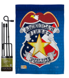 Police - Military Americana Vertical Impressions Decorative Flags HG108030 Made In USA