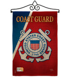 Coast Guard - Military Americana Vertical Impressions Decorative Flags HG108056 Made In USA