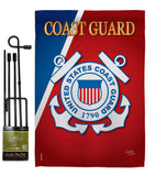 Coast Guard - Military Americana Vertical Impressions Decorative Flags HG108056 Made In USA