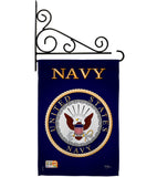 Navy - Military Americana Vertical Impressions Decorative Flags HG108058 Made In USA