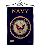 Navy - Military Americana Vertical Impressions Decorative Flags HG108058 Made In USA