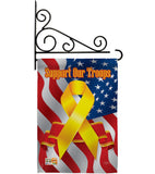 Support Our Troops - Military Americana Vertical Impressions Decorative Flags HG108059