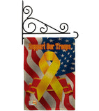 Support Our Troops - Military Americana Vertical Impressions Decorative Flags HG108059