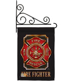 Fire Fighter - Military Americana Vertical Impressions Decorative Flags HG108063 Made In USA