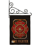 Fire Fighter - Military Americana Vertical Impressions Decorative Flags HG108063 Made In USA