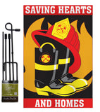 Saving Hearts and Homes Garden - Military Americana Vertical Applique Decorative Flags HG108065