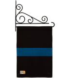 Blue Stripe - Military Americana Vertical Impressions Decorative Flags HG108240 Made In USA