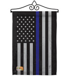 US Blue Stripe - Military Americana Vertical Impressions Decorative Flags HG108382 Made In USA