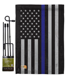 US Blue Stripe - Military Americana Vertical Impressions Decorative Flags HG108382 Made In USA