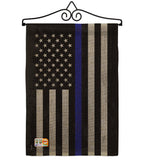 US Blue Stripe - Military Americana Vertical Impressions Decorative Flags HG108382 Made In USA