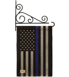 US Blue Stripe - Military Americana Vertical Impressions Decorative Flags HG108382 Made In USA