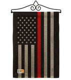 US Red Stripe - Military Americana Vertical Impressions Decorative Flags HG108383 Made In USA