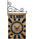 Navy - Military Americana Vertical Impressions Decorative Flags HG108394 Made In USA