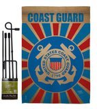 Coast Guard - Military Americana Vertical Impressions Decorative Flags HG108397 Made In USA