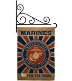 Marine Corps - Military Americana Vertical Impressions Decorative Flags HG108398 Made In USA