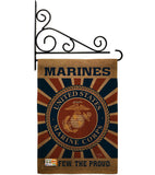 Marine Corps - Military Americana Vertical Impressions Decorative Flags HG108398 Made In USA