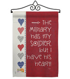 My Soldier - Military Americana Vertical Impressions Decorative Flags HG108402 Made In USA