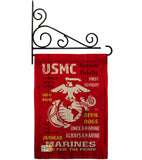 USMC - Military Americana Vertical Impressions Decorative Flags HG108405 Made In USA