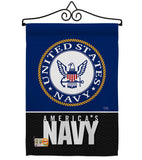 America Navy - Military Americana Vertical Impressions Decorative Flags HG108408 Made In USA