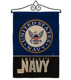America Navy - Military Americana Vertical Impressions Decorative Flags HG108408 Made In USA