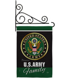 Army Proudly Family - Military Americana Vertical Impressions Decorative Flags HG108410 Made In USA