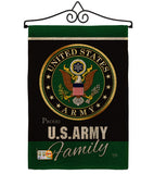 Army Proudly Family - Military Americana Vertical Impressions Decorative Flags HG108410 Made In USA