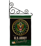 Army Proudly Family - Military Americana Vertical Impressions Decorative Flags HG108410 Made In USA