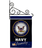 Navy Proudly Family - Military Americana Vertical Impressions Decorative Flags HG108412 Made In USA
