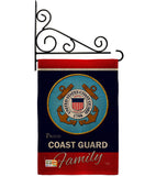 Coast Guard Proudly Family - Military Americana Vertical Impressions Decorative Flags HG108413 Made In USA