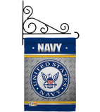 US Navy - Military Americana Vertical Impressions Decorative Flags HG108422 Made In USA