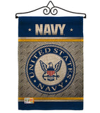 US Navy - Military Americana Vertical Impressions Decorative Flags HG108422 Made In USA