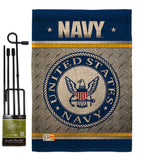 US Navy - Military Americana Vertical Impressions Decorative Flags HG108422 Made In USA