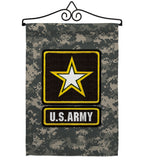 US Army Camoflash - Military Americana Vertical Impressions Decorative Flags HG108423 Made In USA