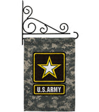 US Army Camoflash - Military Americana Vertical Impressions Decorative Flags HG108423 Made In USA